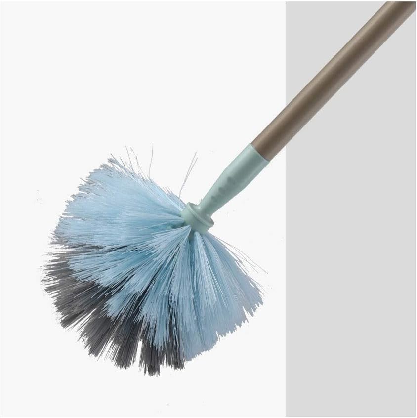 Dusting Cleaner with Handle Professional Telescopic Extending Cobweb Brush/Duster, Extendable Duster for Dust and High Ceilings for Blinds Furniture Cleaning (Color : Blue)