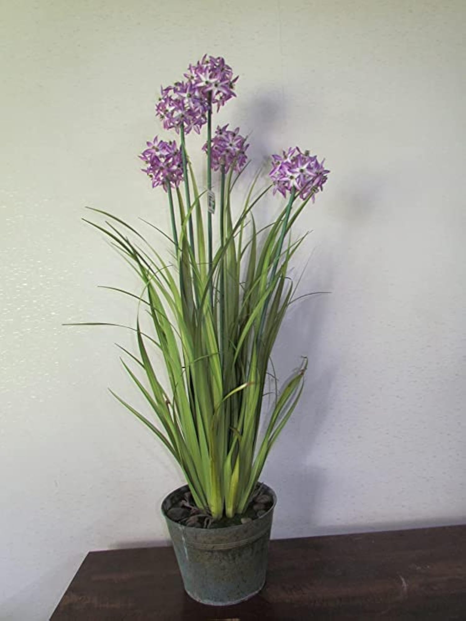 Artificial Grass Flower Plant with Pot, Best for Gifting