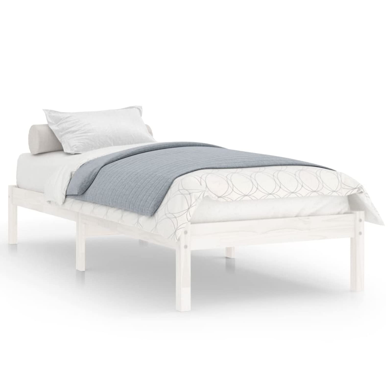 massief houten 1-persoonsbed THOR met onderbed en 2 laden