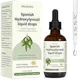 Hydroxytyrosol Liquid Drop, 100% Spanish Sourced Olive Fruit Extract, Super Antioxidant for Skin, Aging, Inflammation, Hydroxytyrosol Supplement, No Sugar, Alcohol Free, Olive Leaf Extract Alternative