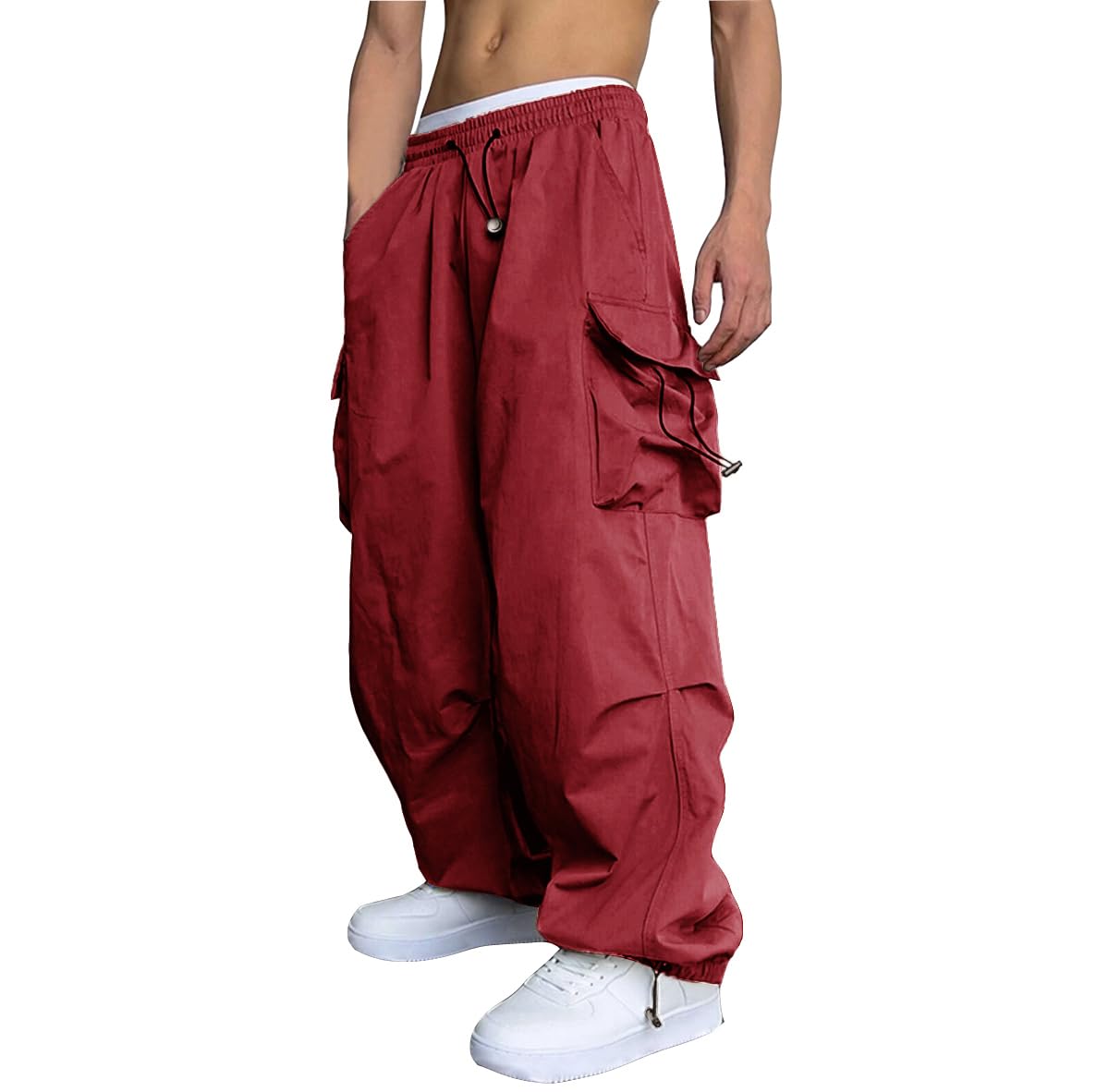 WZIKAI Men's Baggy Cargo Pants