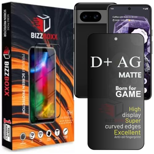 Image of Compatible Google With Pixel 8 D+ AG Matte Tempered Glass Screen Guard Protector Anti-Fingerprint Gaming Special With Camera Cut (For Pixel 8)- Pack of 1