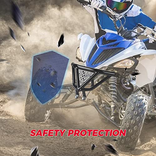 Kemimoto Front Bumper, Front Bumper Guard Compatible With 2006-2022 Raptor 700, 700R, Se Aluminum Accessories Front Bumper Guard #TOP1