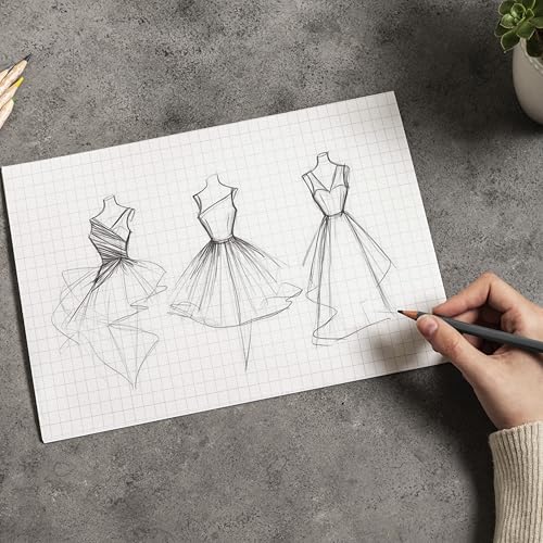 Image of PaperO A5 Square Loose Leaf Grid Paper | 100 GSM | 100 Sheets | Ideal for Artists, Designers, Architects, Engineers, Drawing, Sketching & Mathematics | Size (21 x 14.5 cm) | (A5 Pack of 2)