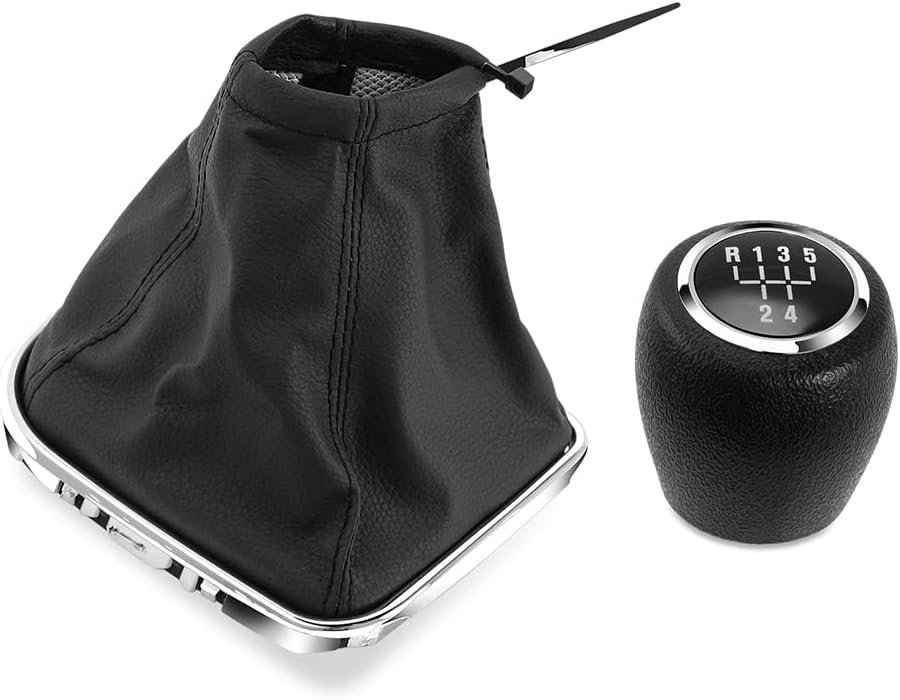 5 Speed Car Gear Shift Knob Lever Stick Handle Gaiter Boot Cover Case for Chevrolet Chevy Cruze 2008-2015 MT (5 Speed Shift Knob)