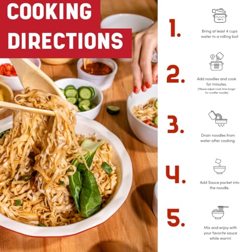A-Sha Healthy Asian Instant Noodles with Sauce Pack | Best Sellers Variety Bundle | Vegan, Air Dried, High Protein | Great For Ramen, Stir Fry, Wok | 4 Flavors, 19 Packs