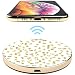 Produktbild TheSmartGuard 10W Wireless Charger Qi Ladegerät Induktive Ladestation kompatibel für iPhone XS/XR/X/8 Samsung S10/S9/S8/S7 Note 9/8 Huawei P30 Pro usw | Blumen Gelb Weiß Yellow White