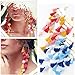 MSCFTFB 100 Pieces Mini Tassels Mala Tassel Kit with Jump Rings for Earring Necklace Jewelry Making Garland Keychain Charms Crafts Decorations (Multi)