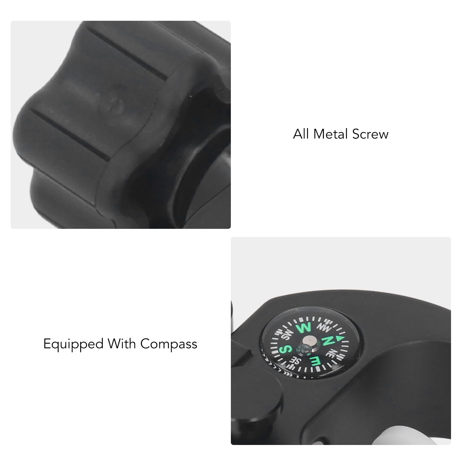 Soporte colector con brújula GPS RTK Soporte Universal portátil Ajustable para Soporte de Poste para iHand30, Accesorios industriales, Material de Aluminio anodizado Duradero con