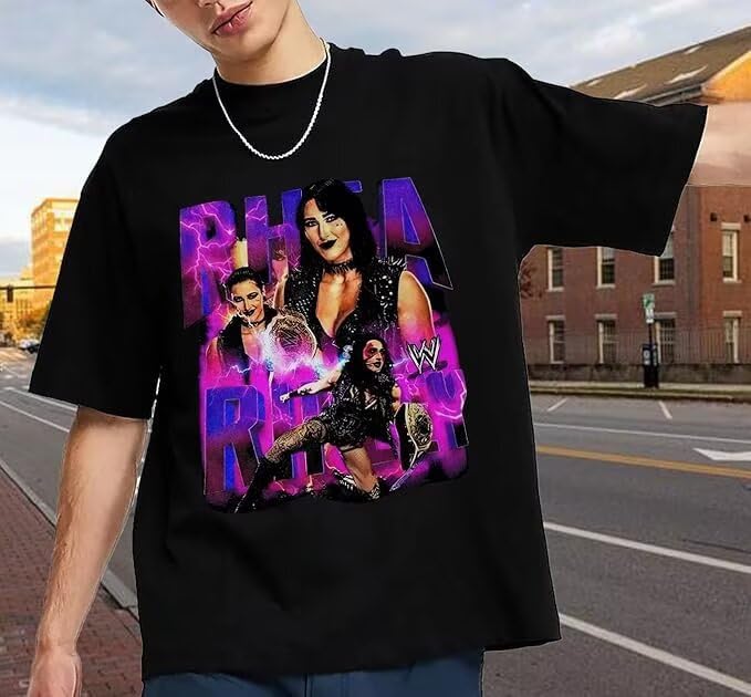 Men Rhea Wrestling Sport Ripley Shirts Wrestling Sport Fans T-Shirt Fashion Cotton Shirts Short Sleeve T-Shirt Women4