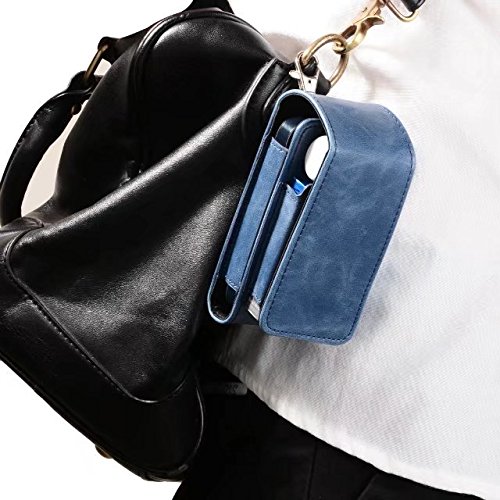 JOMA-E-Shop-Protective-Cigar-Cover-Pouch-Bag-for-E-cigarette-Protective-Wallet-Case-Electronic-Cigarette-PU-Leather-Carrying-Case-Box-Holder-CoverBlue