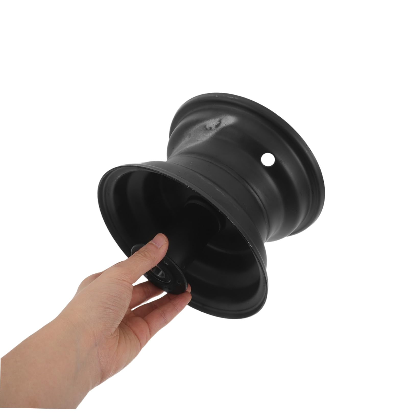 CALLARON Mozzo Ruota Anteriore per Scooter Elettrico, Mozzo Disco Freno 6 Bulloni, Cerchio 10x6006, Ferro, Nero, per Moped e Scooter Elettrico, Guida Urbana e Avventura