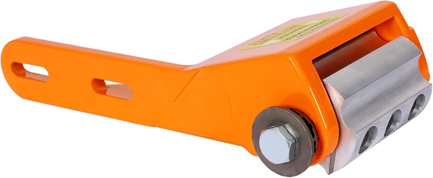 Log Peeler Debarker Tool - Chainsaw Attachment for Debarking, Notching, and Woodcraft, Universal Fit with Dual Planer Blades, High Visibility Orange