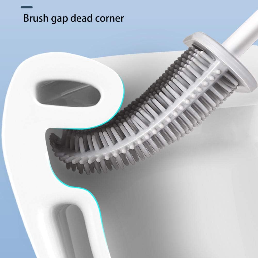 SPOUR Toilet Brush Holder Toilet Brush Set, Toilet Brush and Fun Whale Base, Manual Cleaning Tool for Home Bathroom, Cleaning Brush (Pink/g,Toilet Brush with Holder