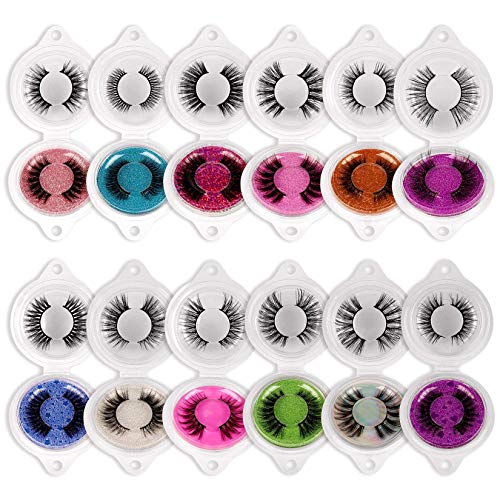 24 Pairs False Lashes Faux Mink Eyelashes Pack 12 Styles Wholesale 3D Natural Wispy Cat Eye Lash Set Pack HeyAlice