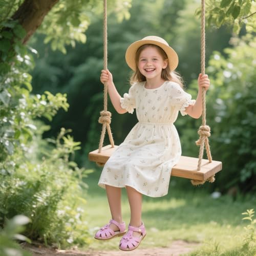 Image of GINFIVE Toddler Girls Sandals Girls Toddler Sandals Little Girls Kids Shoes
