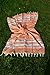 Dandelion - Basic Pattern - 100% Naturally-Dyed Cotton Turkish Towel Peshtemal - 71x39 Inches - Mango Orange