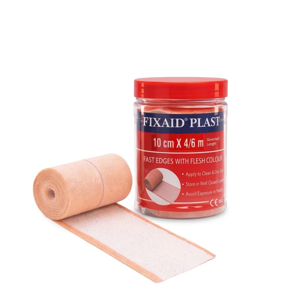 Fixaid Self Adhesive Elastic Bandage – 10cm x 4m | Stretchable Medical Support for Wound Care, Sprains, Sports Injuries & Pain Relief | Breathable & Skin-Friendly – 1 Piece-image-49