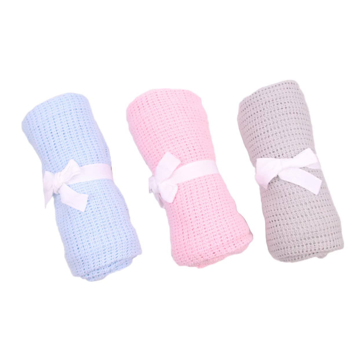 ifundom 3pezzi Copertina in Cotone Per Ragazzo Ragazza Ragazza Per Maschi e Femmine Stimolazione Tattile Leggera e Portatile Per Passeggino Seggiolino Auto e Culla