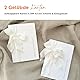 Stella & Soul Gelübde Karten | 2er Set für Eheversprechen, aufklappbare Karte A5 mit Schleife & Einlegepapier für Hochzeit, Braut, Bräutigam