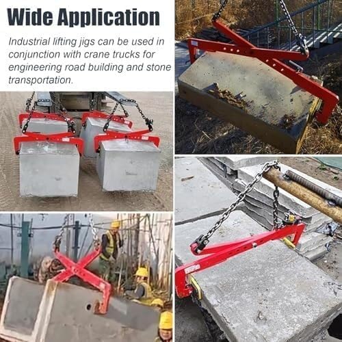 Lifting clamp Heavy-Duty Vertical Stone Slab Adjustable Opening Industrial Clamp for Lifting and Transporting Granite/Marble Slabs. Fixing Device,N