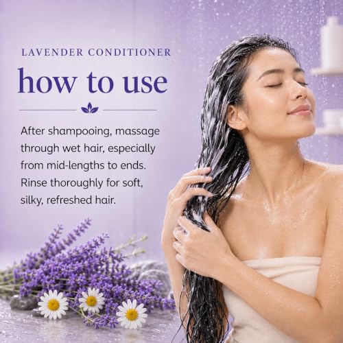 Image of Ginger Lily Farms Botanicals Conditioner, 128oz, Lavender Chamomile | 100% Vegan & Cruelty-Free | Moisturizing Conditioner for All Hair Types | Refill Size