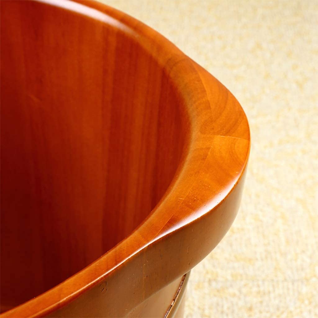 Barile di legno Foot Spa Regalo per la casa Vasca per piedi in legno massello Vasca per piedi Secchio Vasca per piedi Vasca idromassaggio Cedro Pedicure Barili per pediluvio per uso domestico Barile