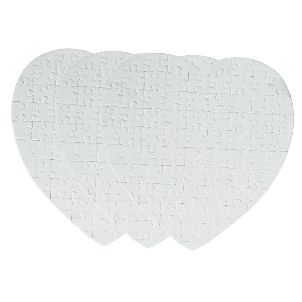 Vaguelly3pcs Heat Transfer Puzzle Hot Pressing Billet White Paper Child