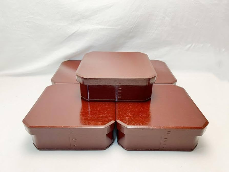 ほぼ未使用 懐石道具 木製 大徳寺 弁当 縁高重箱 五客揃 刻印 元箱 Amazon.co.jp: 懐石道具 木製 大徳寺 弁当 縁高重箱 五客揃 刻印 元箱