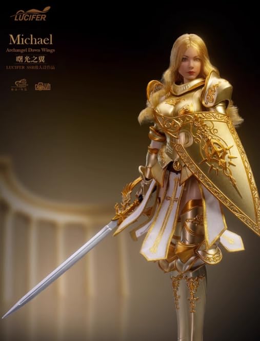 Amazon.co.jp: 「AC」Lucifer 1/12 曙光の翼 ミカエル 金色 可動