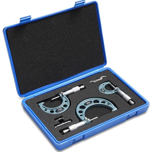 REXBETI Outside Micrometer, Ultra-Precision Carbide Tipped Measuring Tool