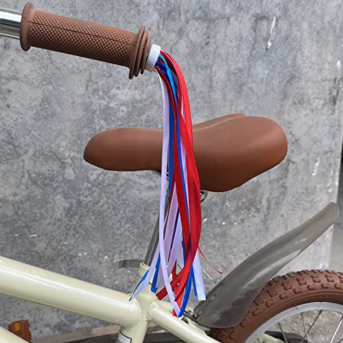 BinaryABC Patriotic Bicycle Handle Bar Ribbon Streamer,4th of July Bike Handlebar Tassels,Memorial Day Independence Day Bike Ornaments