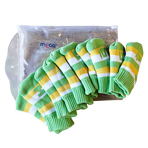 Hirota Golf アイアンカバー グリーン 10本組 ソックス型 ニット MGHC-2018