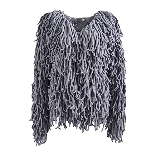 Veste à franges pour femme style bohème chic d'hiver