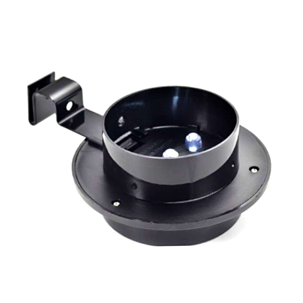 OSALADI 2pcs Solar Fence Lamp Durable Light for Gardens Lawns and Walkways LED Outdoor Lighting Tool Easy Installation Warm Glow