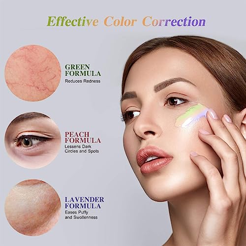 Mrcuvaryas Hydrating Face Primer For Makeup, One Step Color Corrector Isolation Cream, Makeup Primer For Face, Skin Tone Correcting Oil-Control, Long Lasting Foundation Primer thumb #3