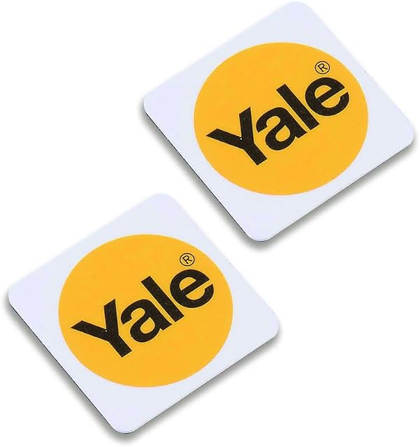 Yale P-YD-01-CON-RFIDPW Smart Door Lock Phone Tags, White, Pack of 2
