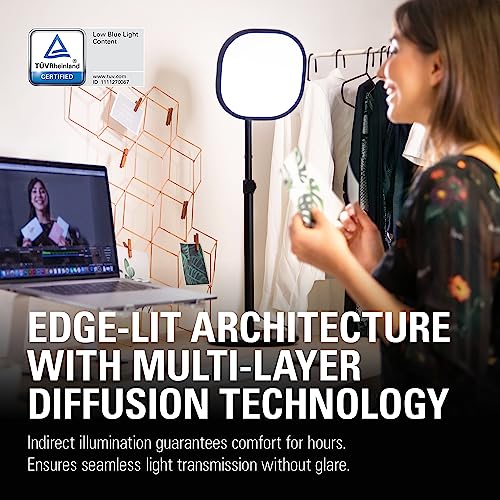 Image of Elgato Key Light Air, professional LED panel with 1400 lumens, multi-layer diffusion technology, app-enabled, color temperature adjustable for Mac /Windows /iPhone /Android
