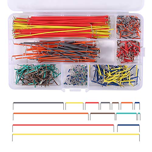 ALMOCN 560PCS Jumper Wire Kit,14 Lengths Assorted Preformed Jumper Wire for Breadboard Prototyping Solder Circuits with Box