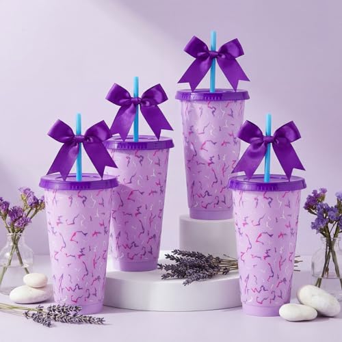 Ferrochef 12 Set Purple Kpop Theme Party Favor, 24oz Kpop Theme Cups Bulk by Ferrochef - Used condition - Image 4