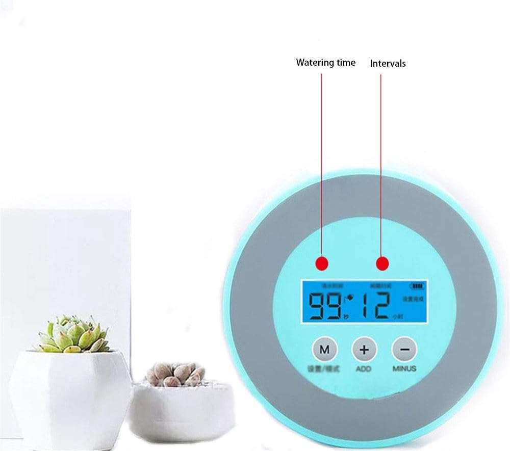 自動 散水タイマー ウォータータイマー コントローラじょうろデジタルタイマー円筒散水タイマーホームインテリジェント灌漑ツール散水装置