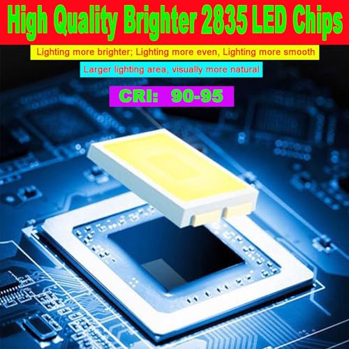 Image of AC110-130V LED Strip Lights,Dimmable 10000LM 16.4ft /5m SMD 2835 600 LEDs Waterproof IP44 LED Lights Strip Ribbon, More Brightness Than Low Voltage LED Strip Lights (Red)