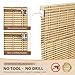 LazBlinds No Tools No Drill Cordless Bamboo Roman Shades, Light Filtering Window Treatment, Roll Up Bamboo Blinds for Windows 30'' W x 64'' H, Natural 306