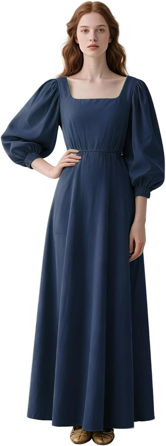 Joukavor Womens Renaissance Dress Medieval Costume for Fairy Witch Princess Elf Ren Faire Wedding Halloween Cosplay