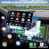 Double Din Bluetooth Car Stereo - Wireless Apple CarPlay Touch Screen - 7 Inch Wireless Android Auto Car Radio with Phone Link AM FM Tuner Backup Camera Type-C 4.2-Channel Audio Output
