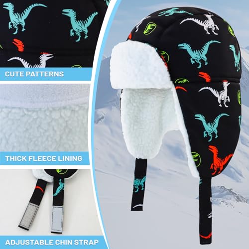 Image of BAVST Winter Trapper Hat for Boys Girls Waterproof Warm Baby Toddler Ushanka Fleece Beanie Hats for 6M-6T