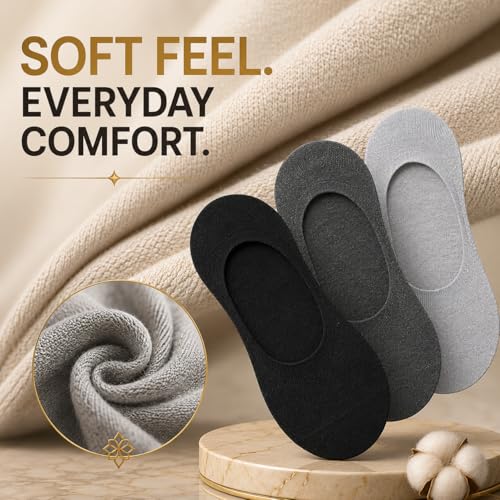 Image of XJARVIS No Show Low Cut Loafer Unisex Socks for Men & Women with Combed Cotton for Sports, Running & Hiking (Free Size)