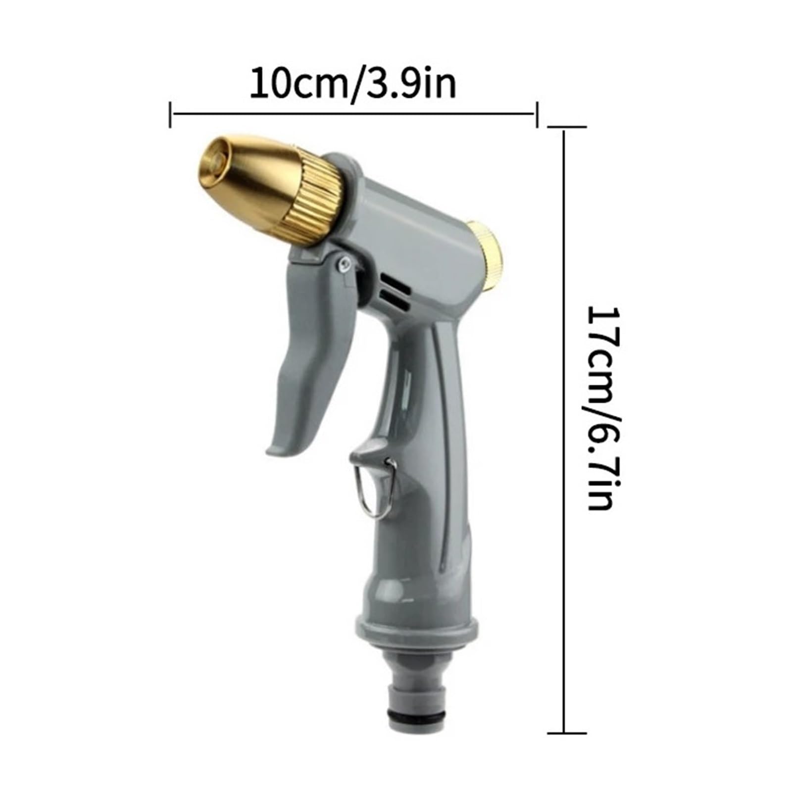 Pistola De Agua Portátil Alta Presión For Limpieza, Máquina Lavado Coches, Riego Jardín, Boquilla Manguera For Mascotas, Espuma PrevencióN De Fugas De Alta PresióN