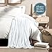 Bare Home Fleece Blanket - Full/Queen - Ultra-Soft Lightweight for Bed, Sofa, and Couch - Luxury Microplush - Cozy Warm Blanket (Full/Queen, White)