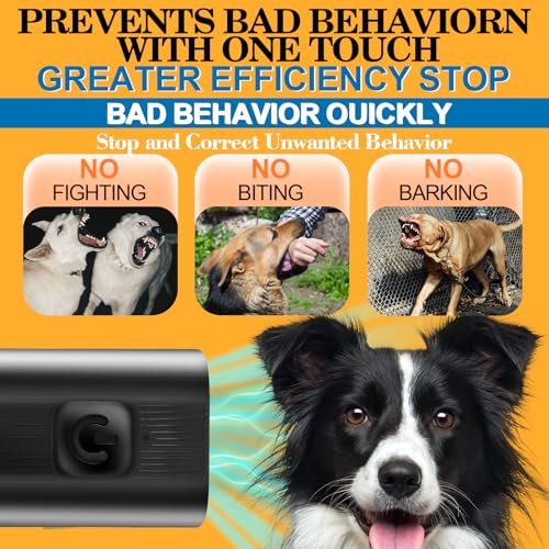Baopilong Mini Ultraschall-Hunde-Bell-Deterrent – Bell-Stop-Gerät für den eigenen oder Nachbars Hund, wiederaufladbarer Anti-Bell-Trainer, tragbares Trainings-Tool gegen Bellen